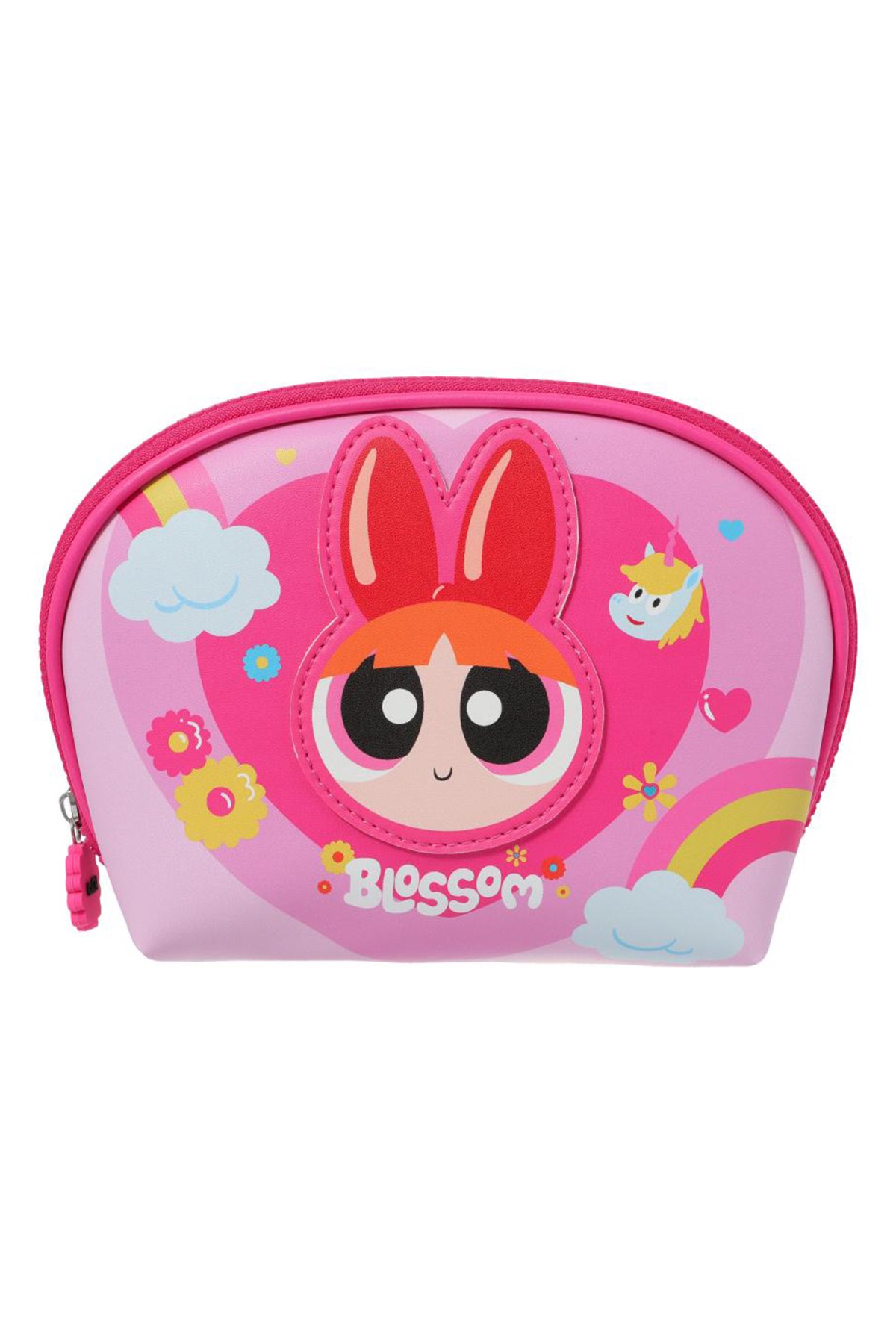 Powerpuff Girls Lisanslı Oval Kozmetik Çantası - Pembe
