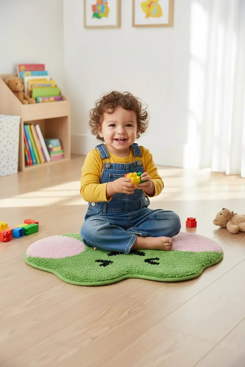 Minini Koleksiyonu Yumuşak Dokulu Shaggy Paspas