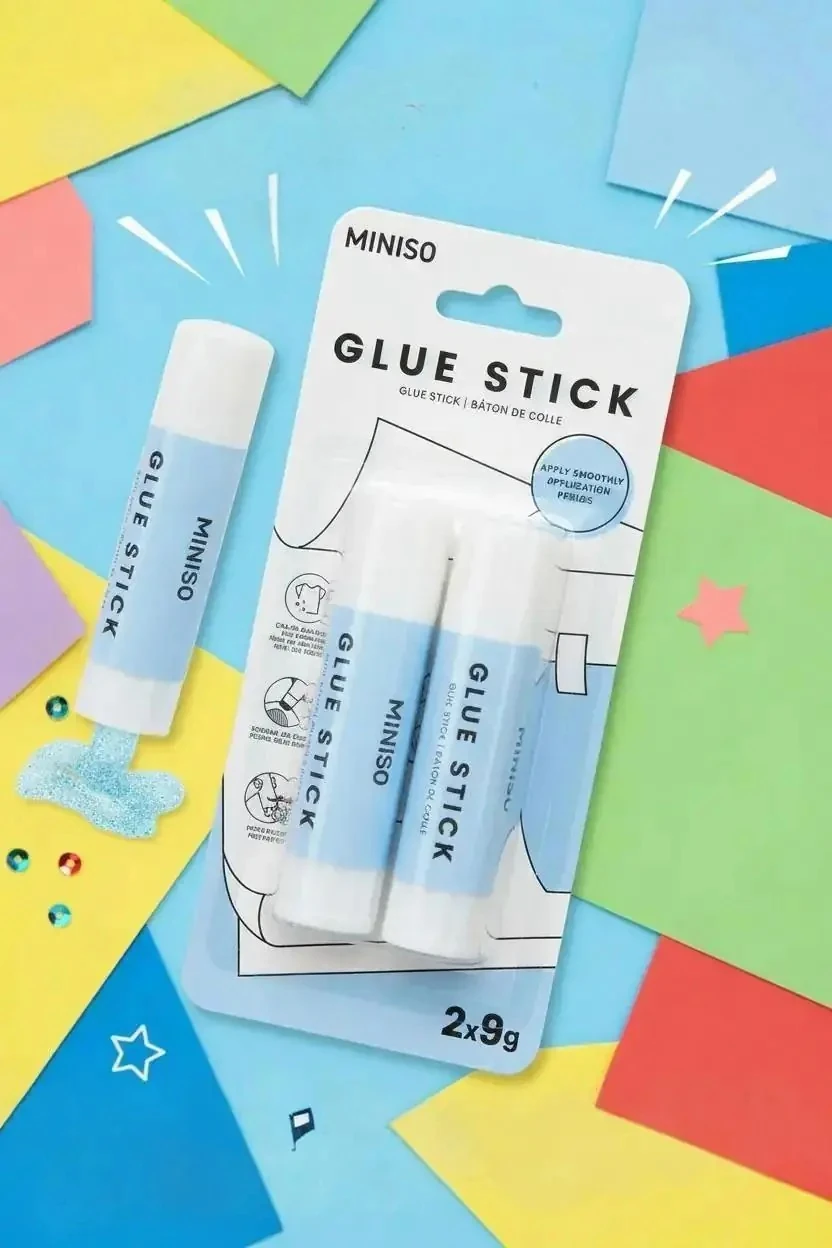 Miniso Lisanslı Basic Serisi Stick Yapıştırıcı Tutkal Çubuğu 2'li Set 9 g – Pratik Güçlü Formül