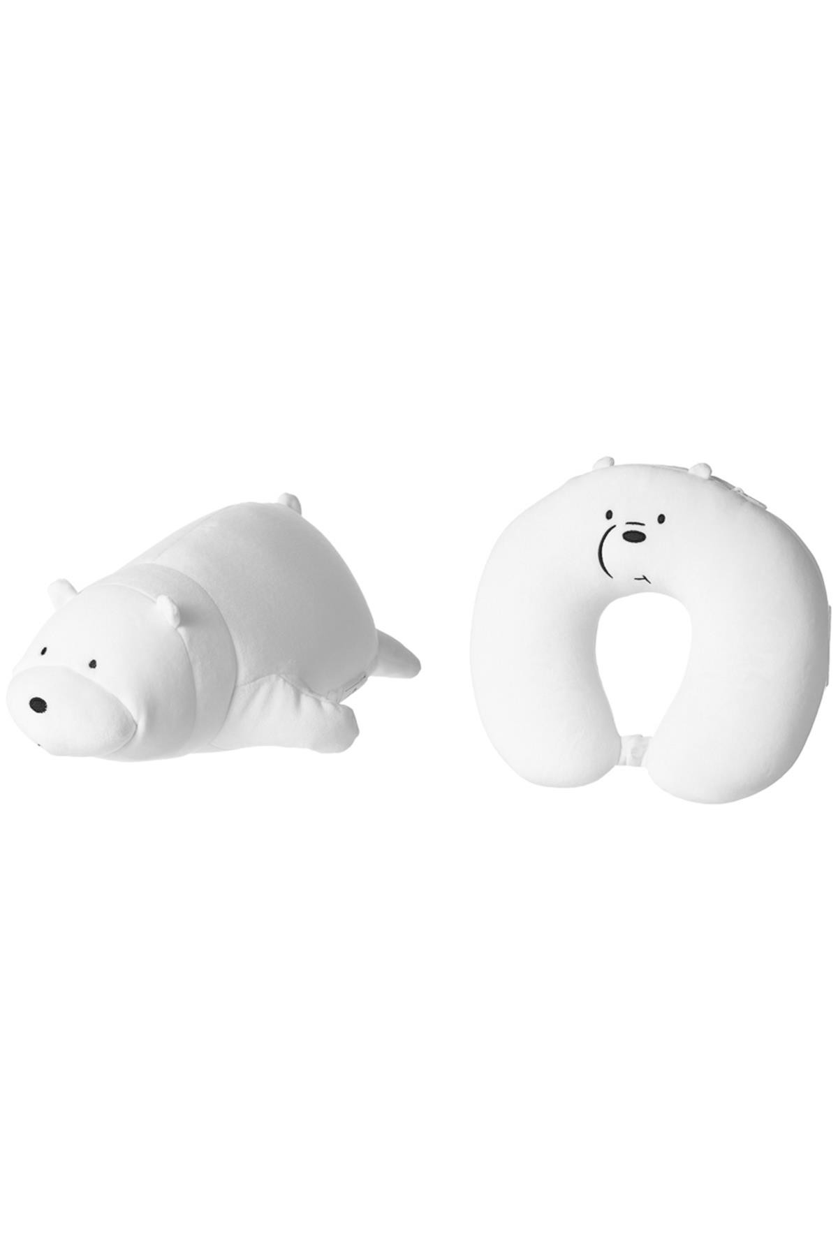 We Bare Bears Lisanslı Oyuncağa Dönüşen Boyun Yastığı (Outlet)