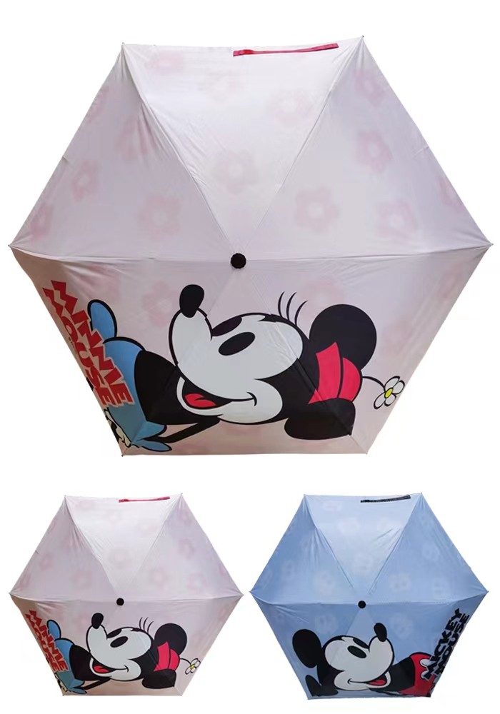 Mickey Mouse Lisanslı Güneş Filtreli Katlanabilir Şemsiye
