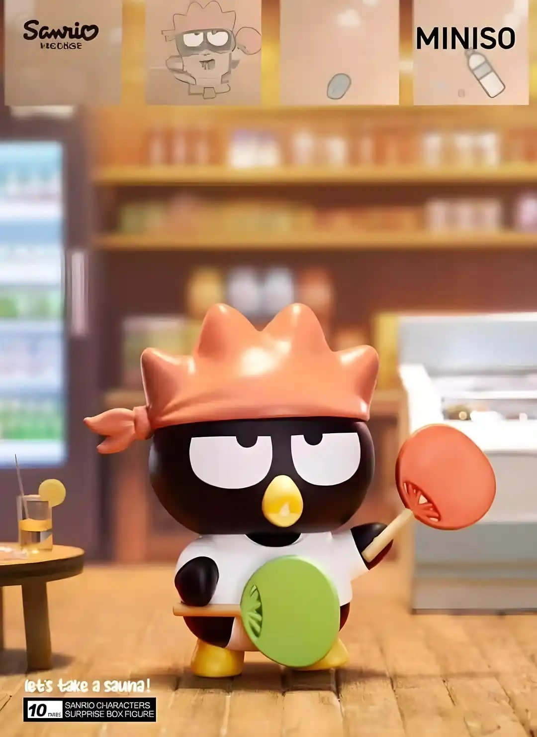 Sanrio Lisanslı Sauna Serisi Sürpriz Figürlü Kutu - Blind Box