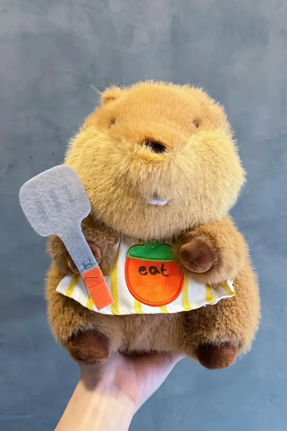 Miniso Lisanslı Marmot Peluş Oyuncak – Önlük Detaylı Yumuşak 20 Cm
