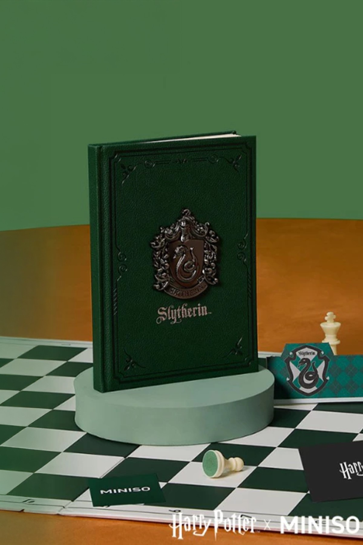 Harry Potter Lisanslı Slytherin Ciltli Kabartmalı A5 Defter