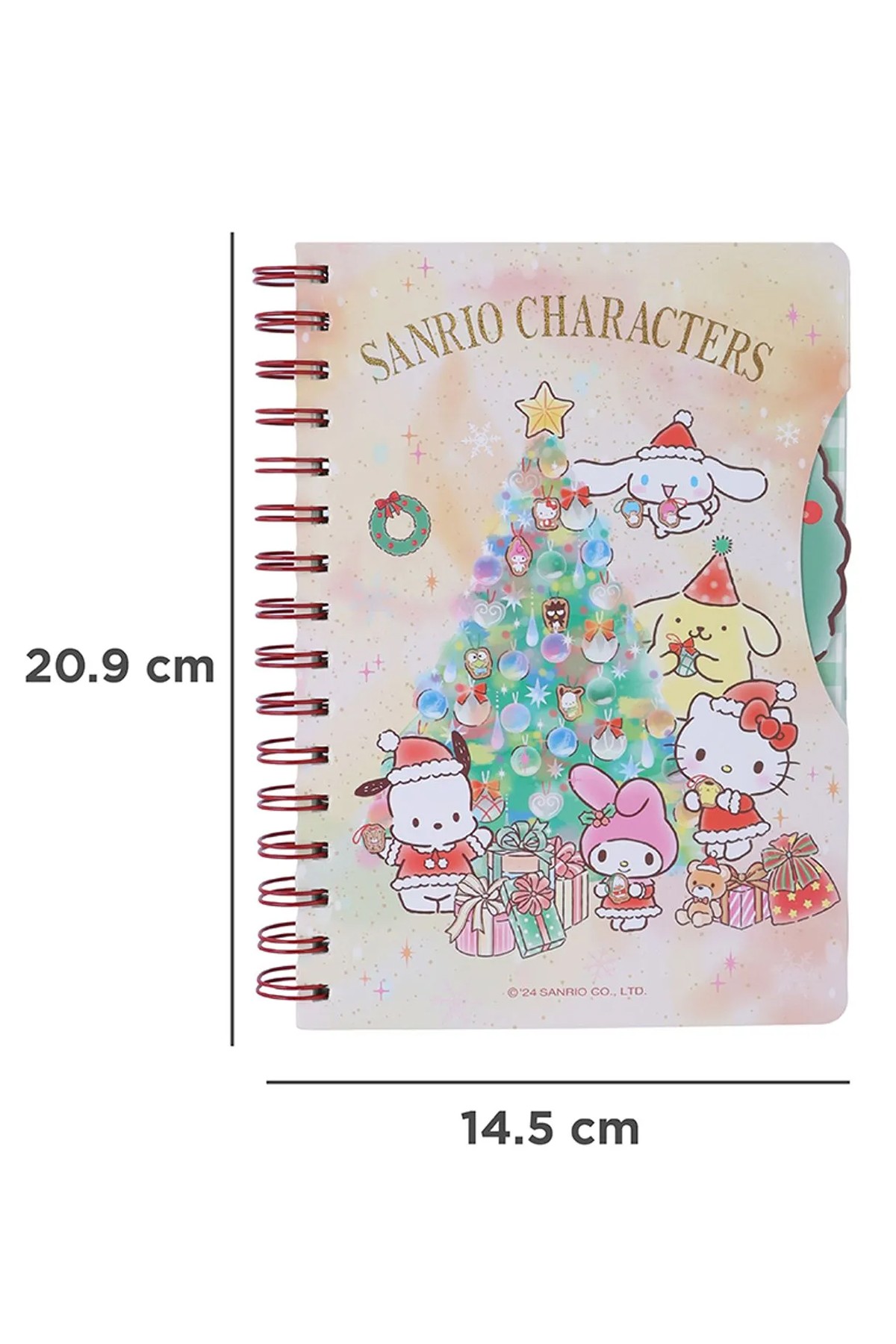 Sanrio Lisanslı Yılbaşı Koleksiyonu A5 Telli Defter (80 Yaprak)