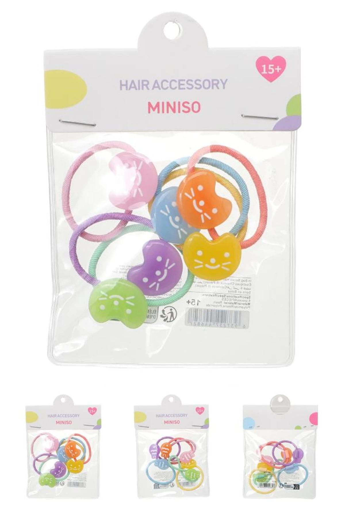 Çantalı Seri Saç Lastikleri (6 adet) (D)