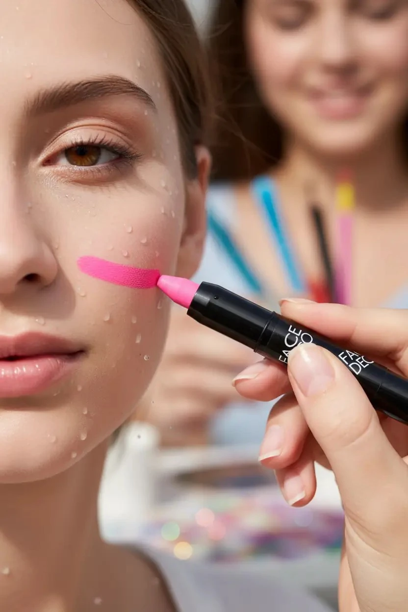 Amos Gece Parlayan Yüz Boyası 3’lü Set – Karanlıkta Işıldayan UV Etkili Stick Yüz Boyama Seti