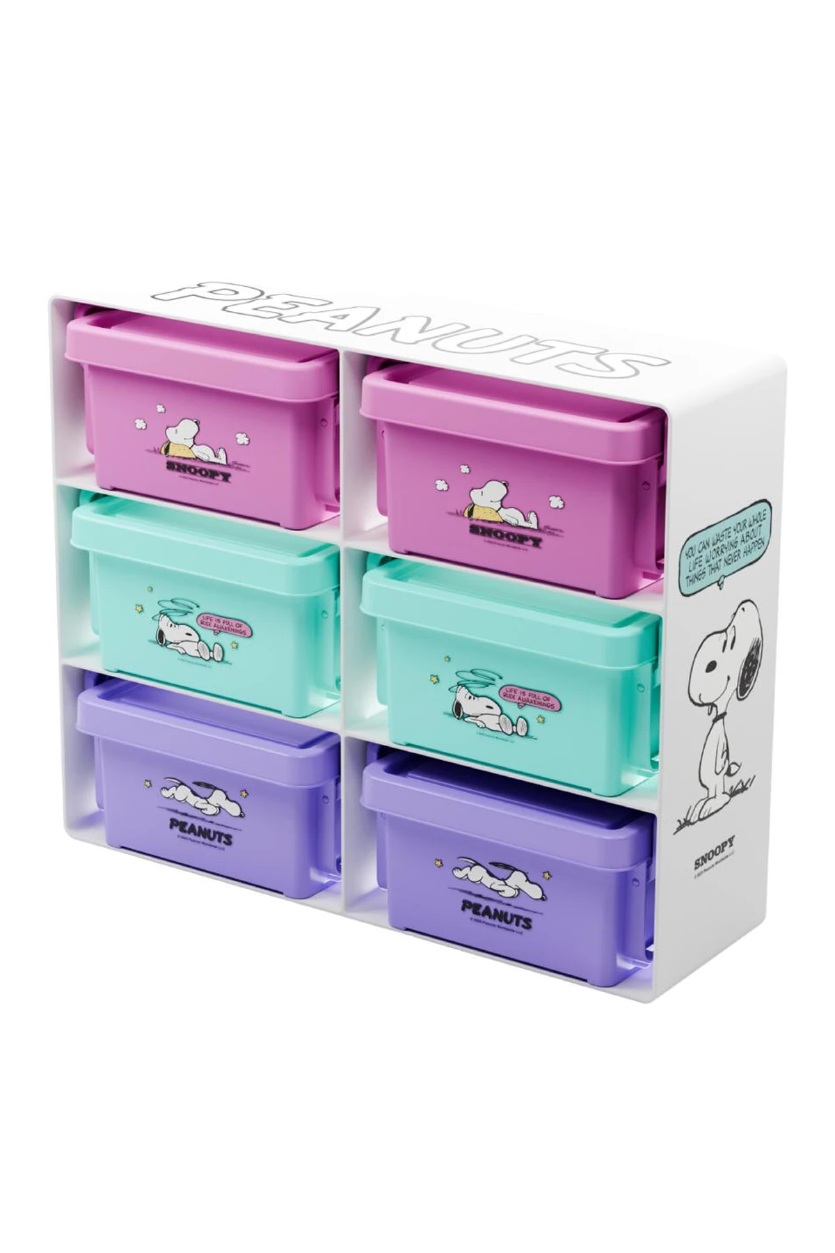 Snoopy Lisanslı Renkli Serisi Saklama Kutusu (7 parça)