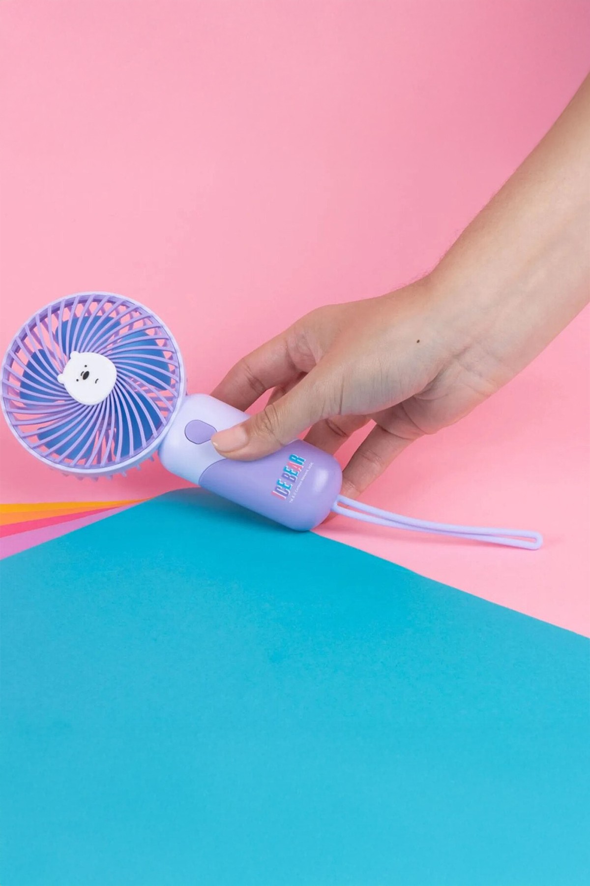 We Bare Bears Lisanslı Mini Fan - Kutup Ayısı