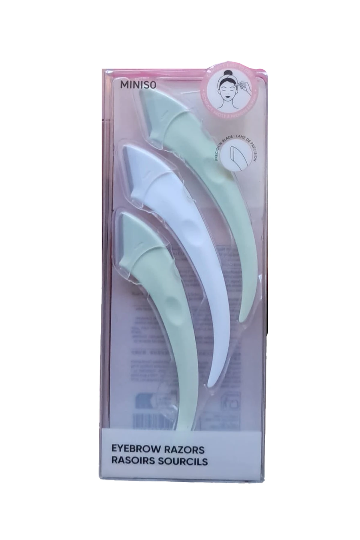 Miniso Lisanslı Mini Kaş Düzeltici 3’lü Set – Paslanmaz Çelik 18 Cm