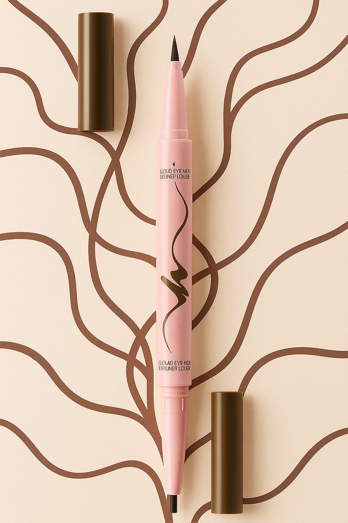 Minimalist Serisi Çift Taraflı Eyeliner (03 Kızıl Kahve)