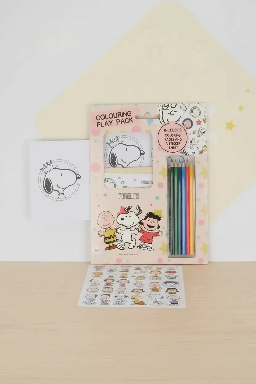 Snoopy Lisanslı Büyük Boy Boyama ve Aktivite Seti – Sticker Hediyeli