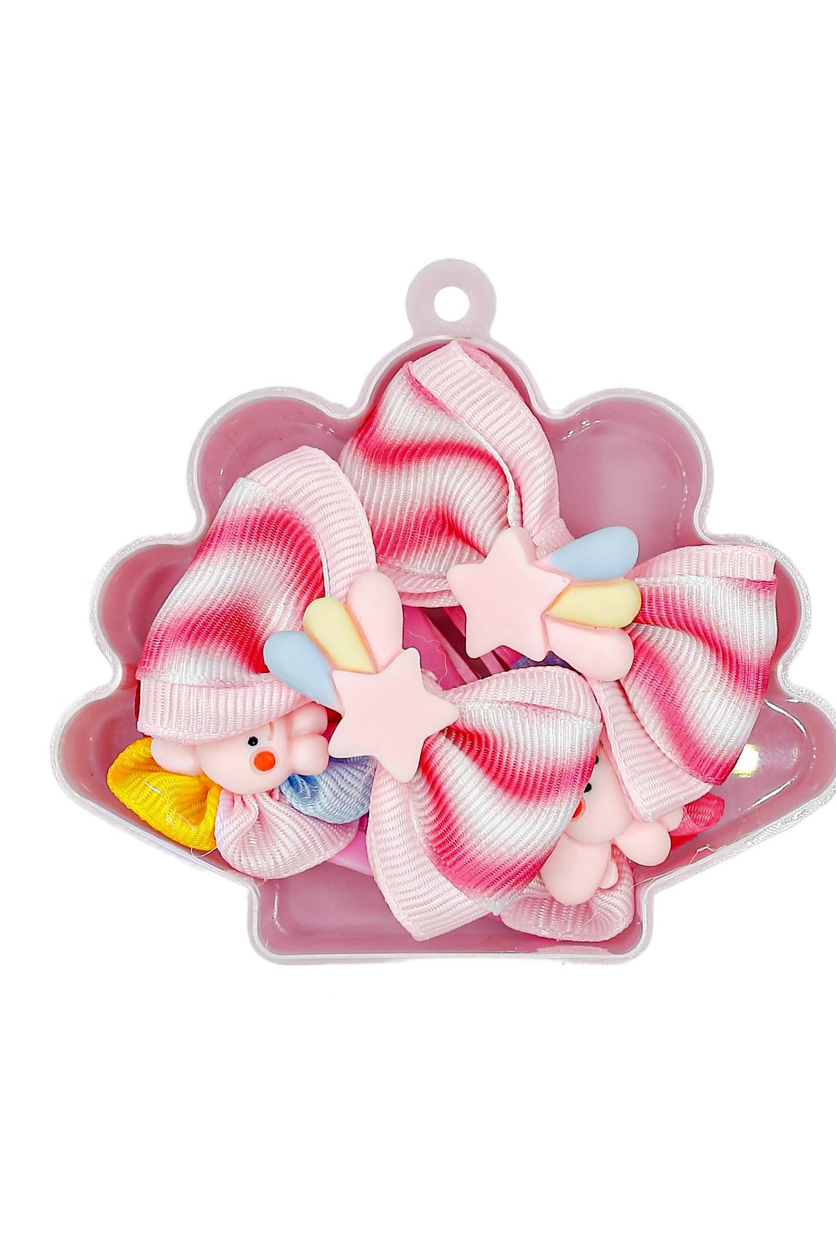 Deniz Kabuğu Şekilli Çantalı Toka Seti