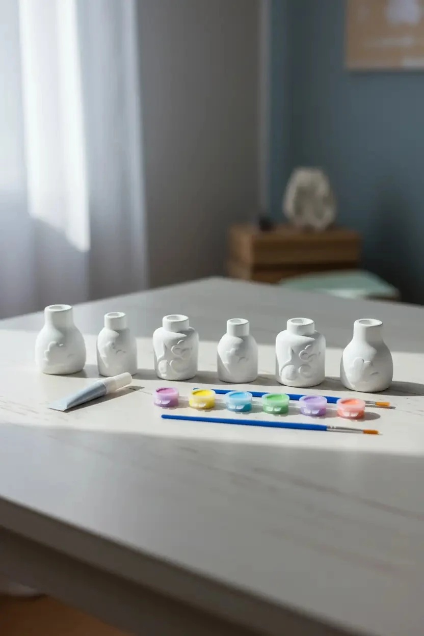 Miniso Lisanslı Fantastik Çiçekler Alçı Figür Boyama Seti 22,4 Cm – Akrilik Boyalı
