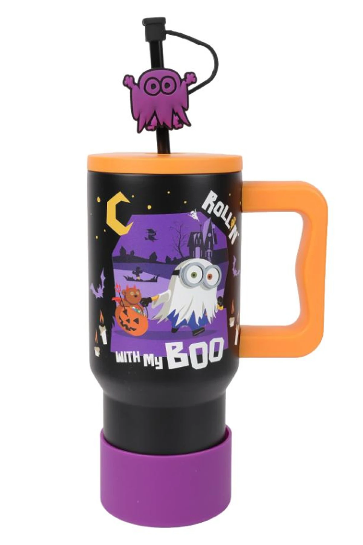 Minions Cadılar Bayramı Serisi Çift Cidarlı Plastik Su Kabı