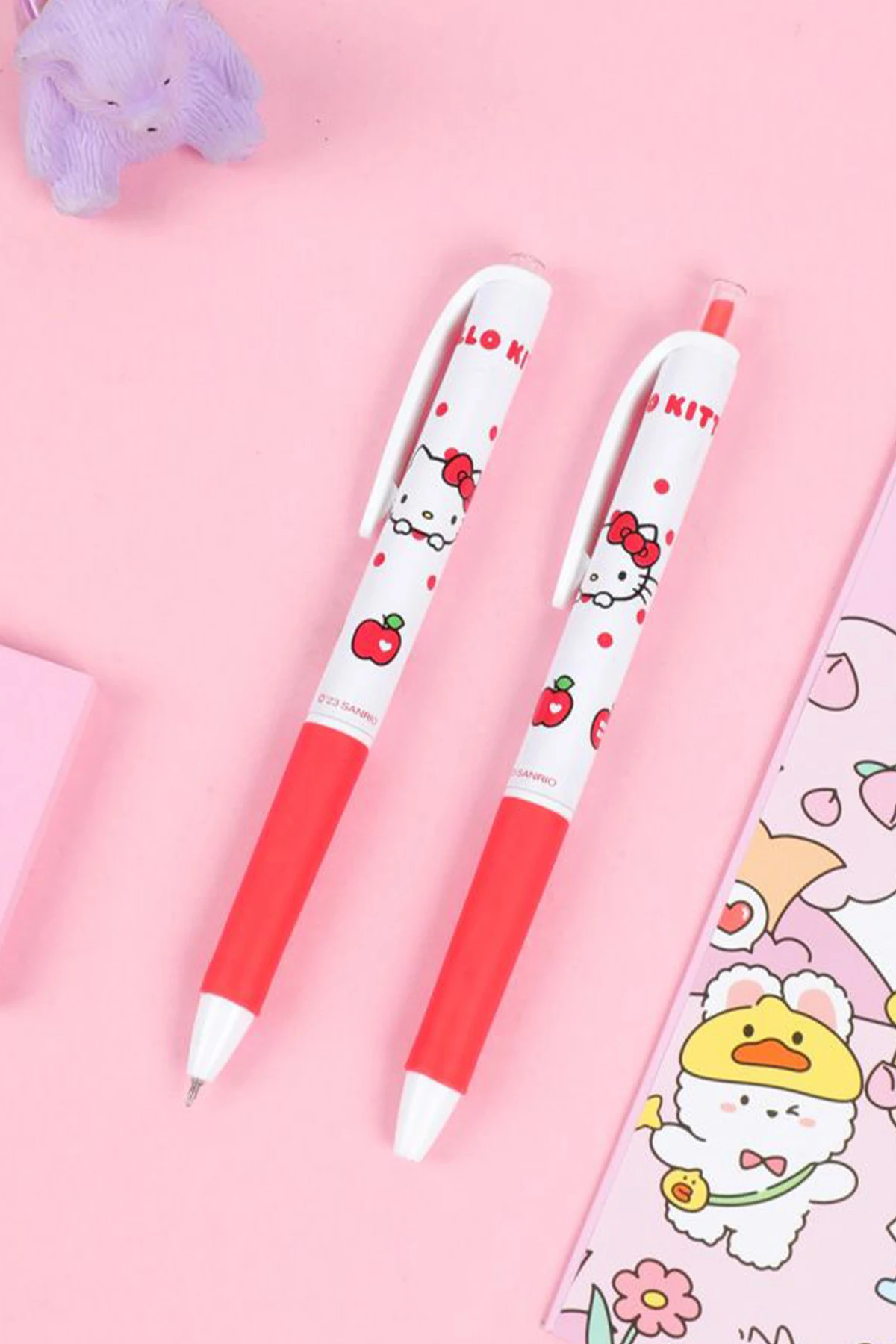 Sanrio Lisanslı Elma Koleksiyonu Jel Tükenmez Kalem - Hello Kitty (Outlet)