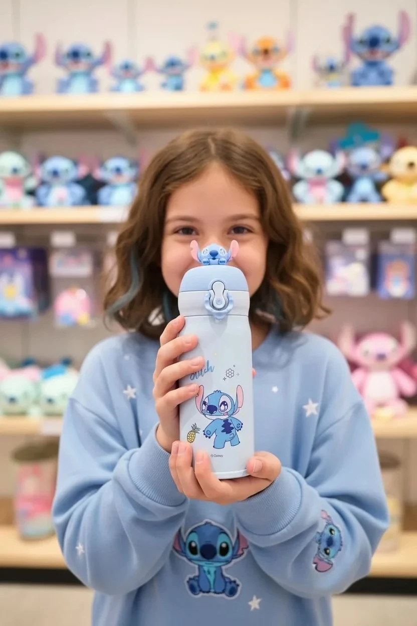 Disney Lilo & Stitch Lisanslı Parti Serisi Ananas Figürlü Termos