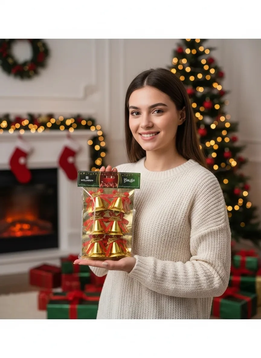 6'lı 5 cm Çan Süs İthal