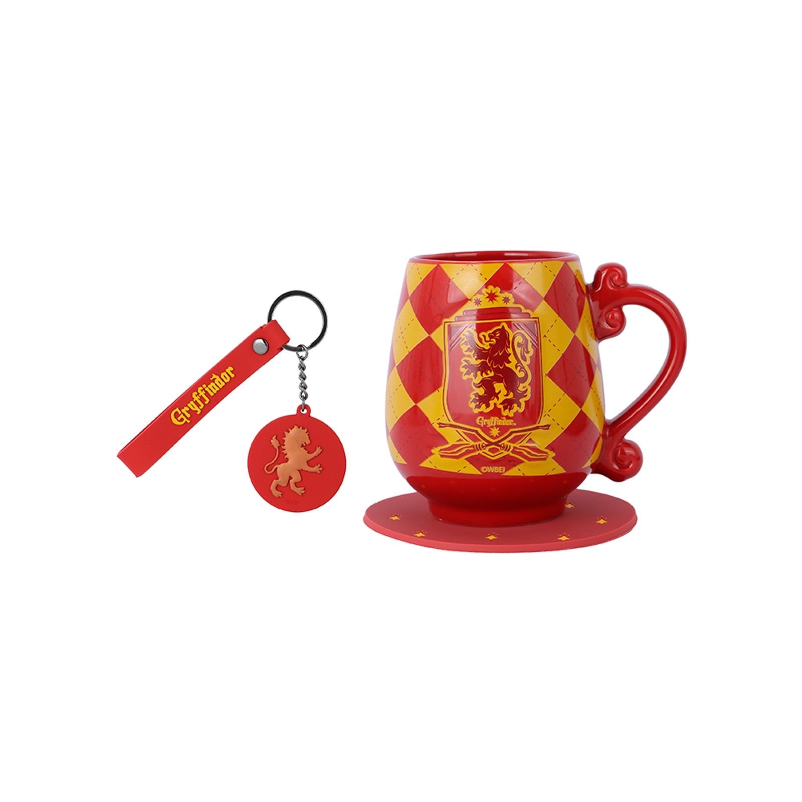 Harry Potter Lisanslı Seramik Kupa ve Bardak Altlığı Seti - Gryffindor