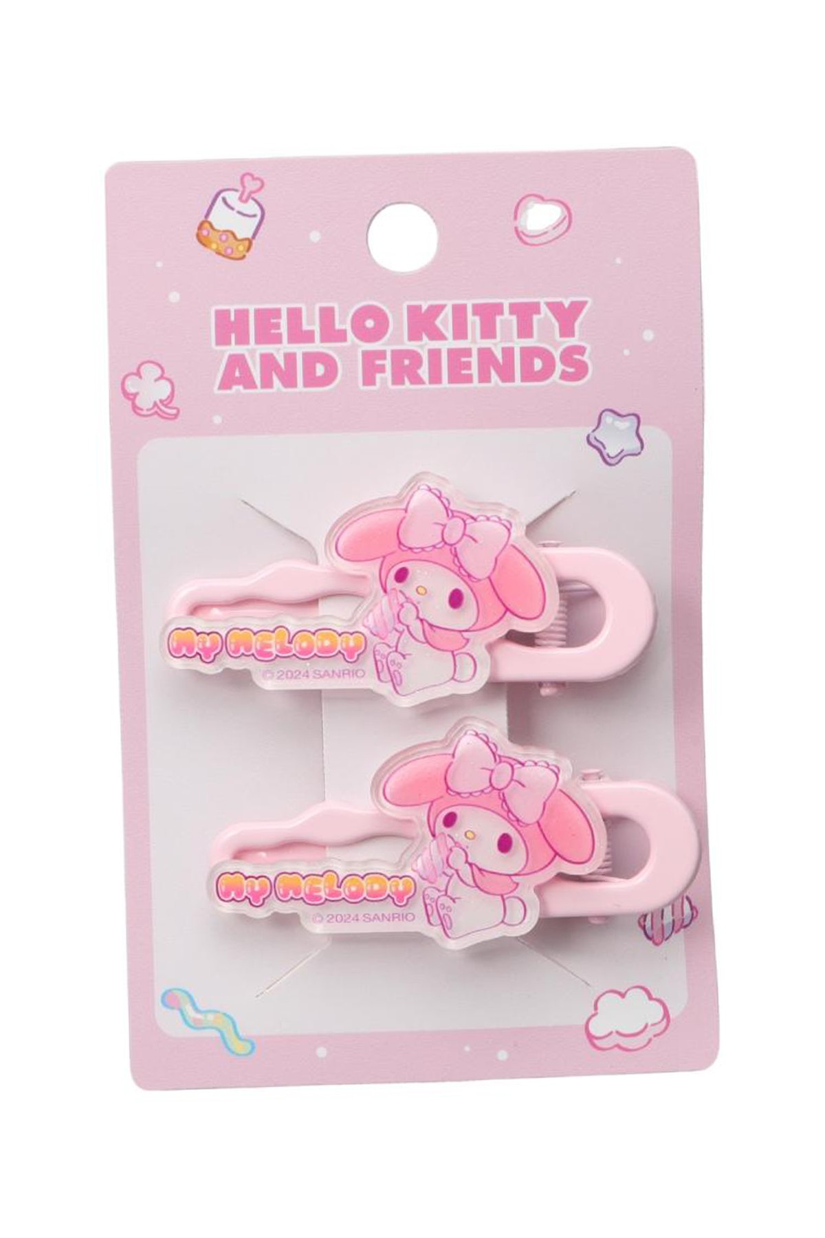 Sanrio Lisanslı Hello Kitty ve Arkadaşları Serisi Boncuklu Toka