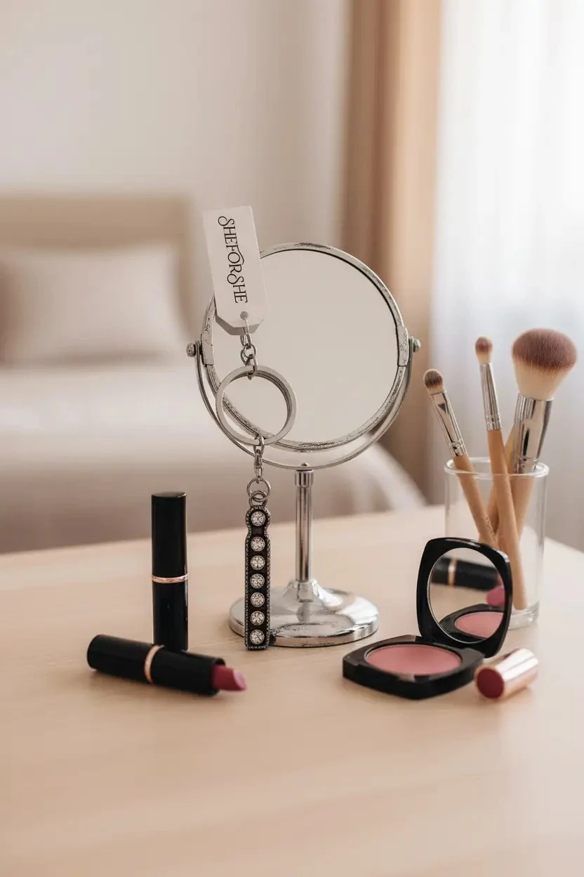 Sheforshe Taşlı I Harfli Anahtarlık