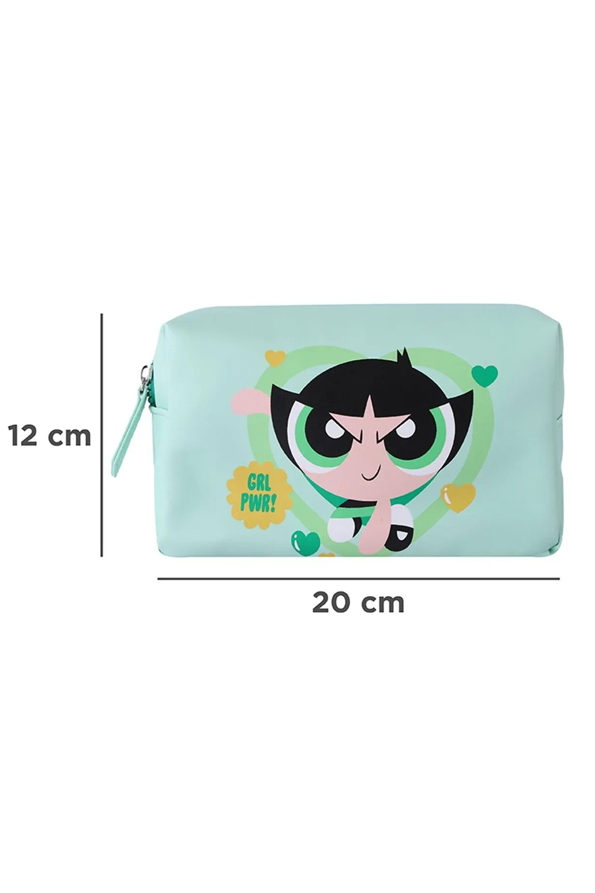 Powerpuff Girls Lisanslı Kare Kozmetik Çantası - Buttercup