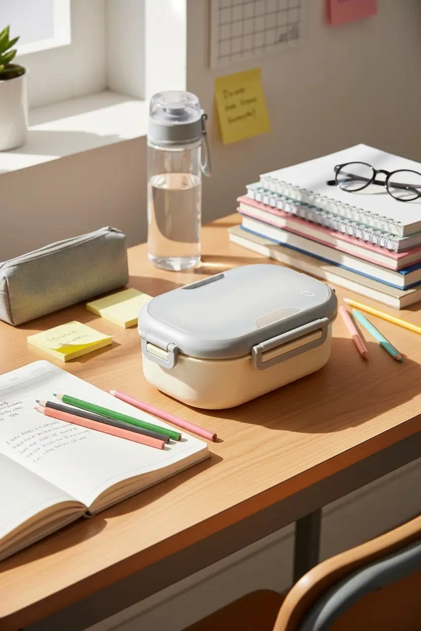 Miniso Lisanslı Oval Tek Katmanlı Yemek Kabı Gri 920 Ml – Çatal Bıçaklı 20,3 Cm