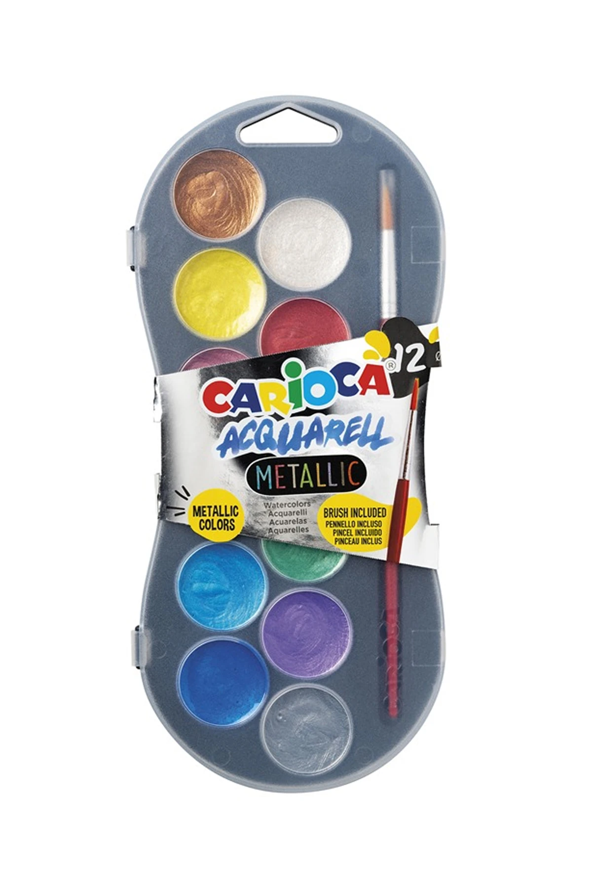 CARİOCA SULU BOYA 30 MM.12'Lİ METALİK YENİ