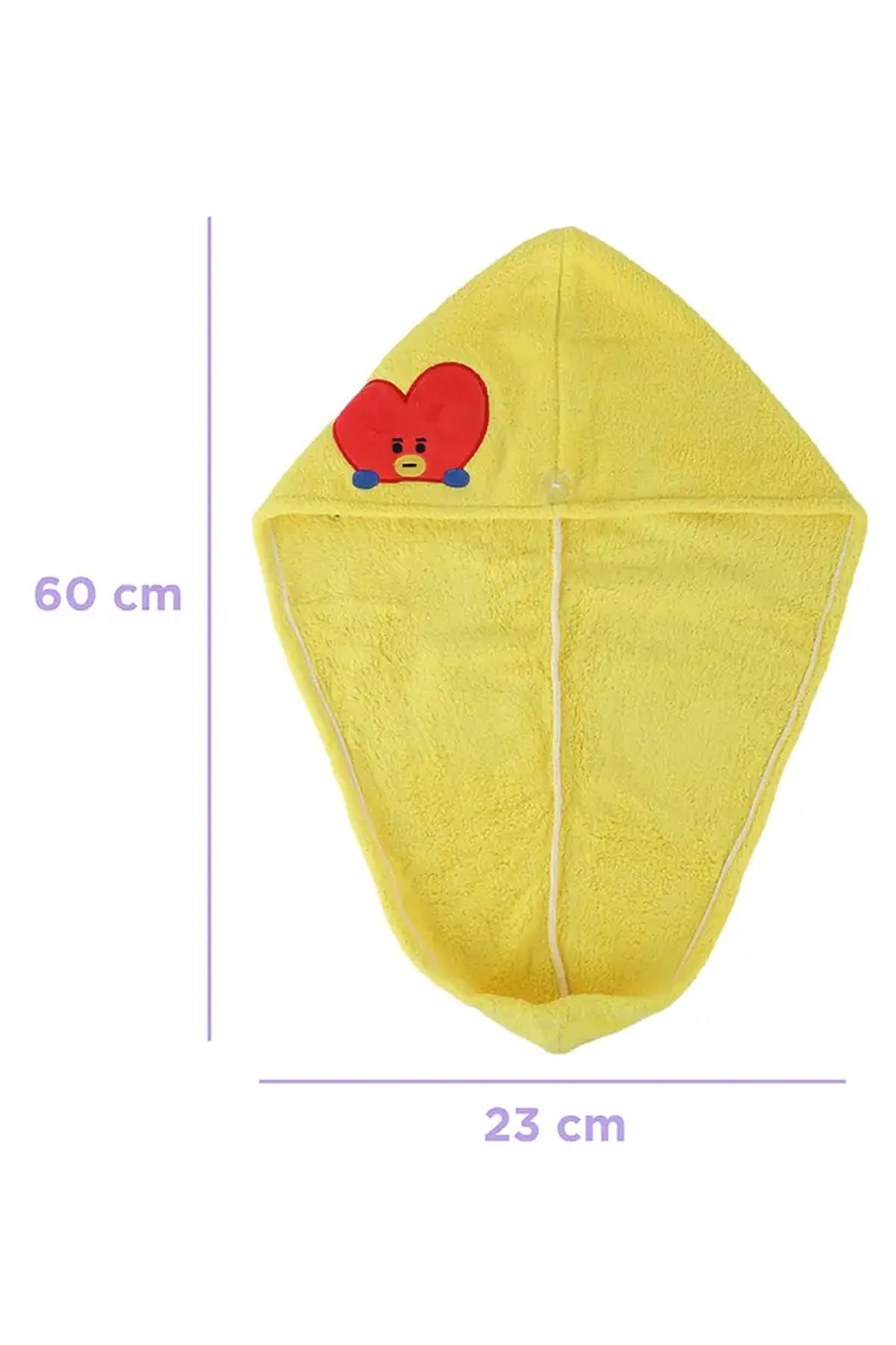 BT21 Lisanslı Saç Kurutma Havlusu (TATA)