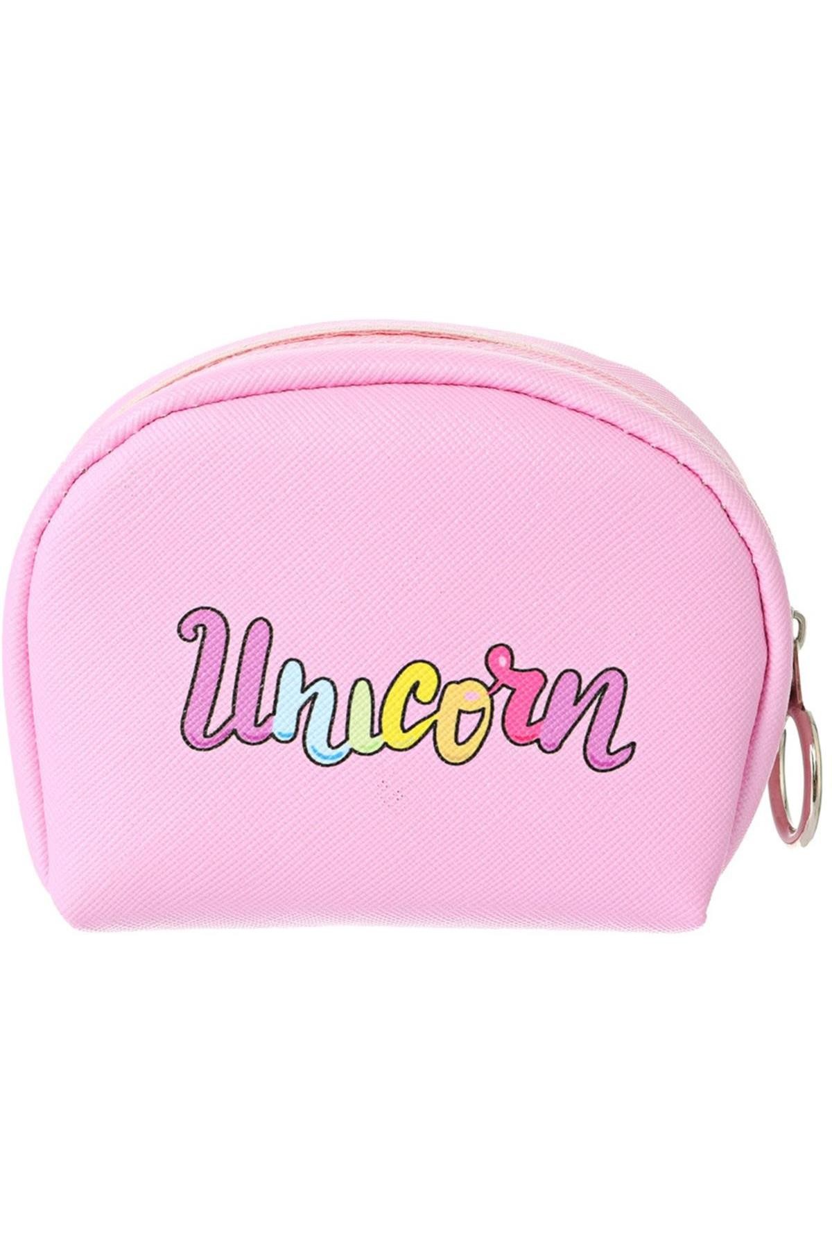 Unicorn Serisi Oval Mini Çanta - Fuşya