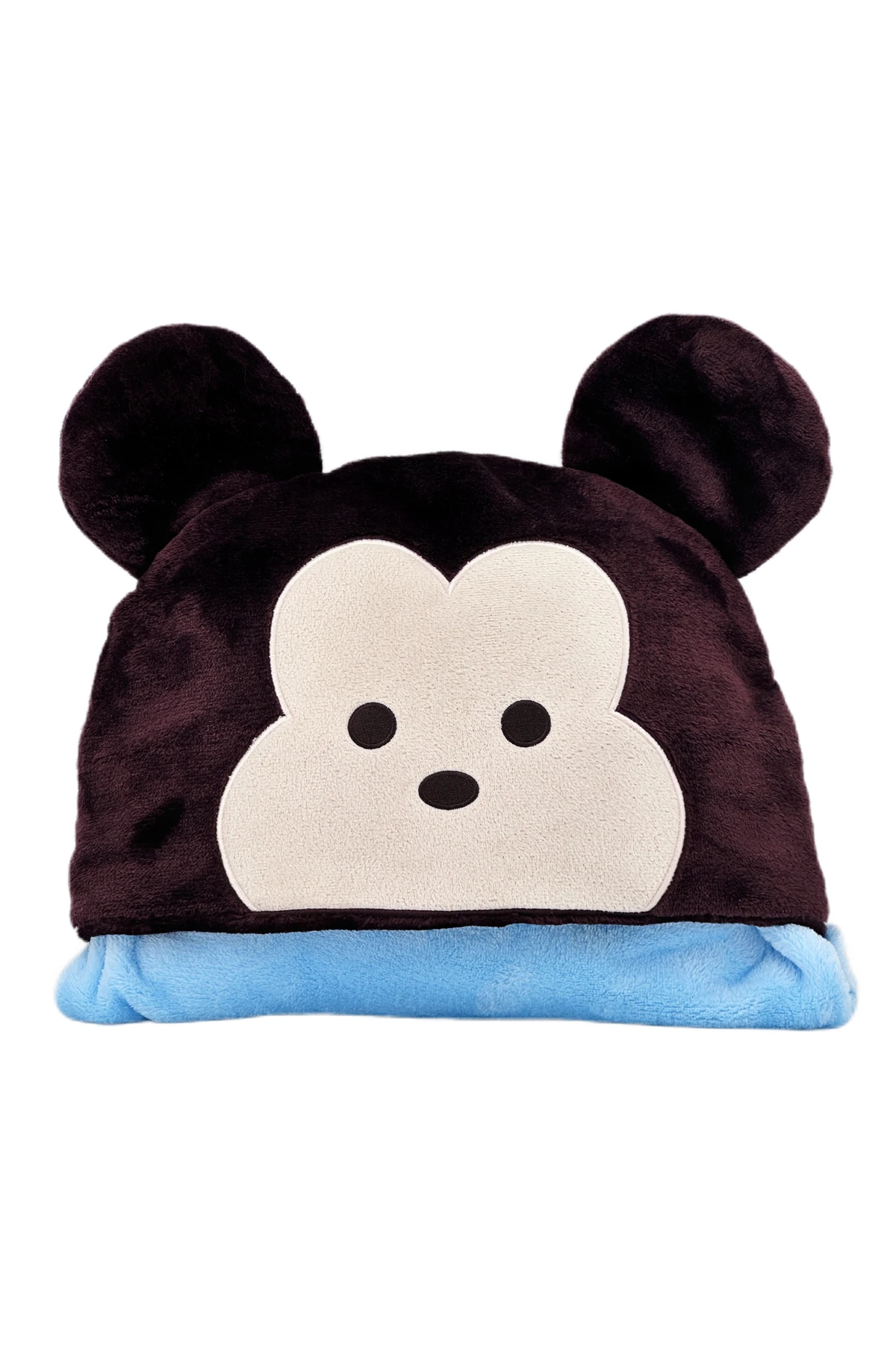 Disney Lisanslı Tsum Tsum Serisi Kapüşonlu Battaniye (Mickey Mouse)