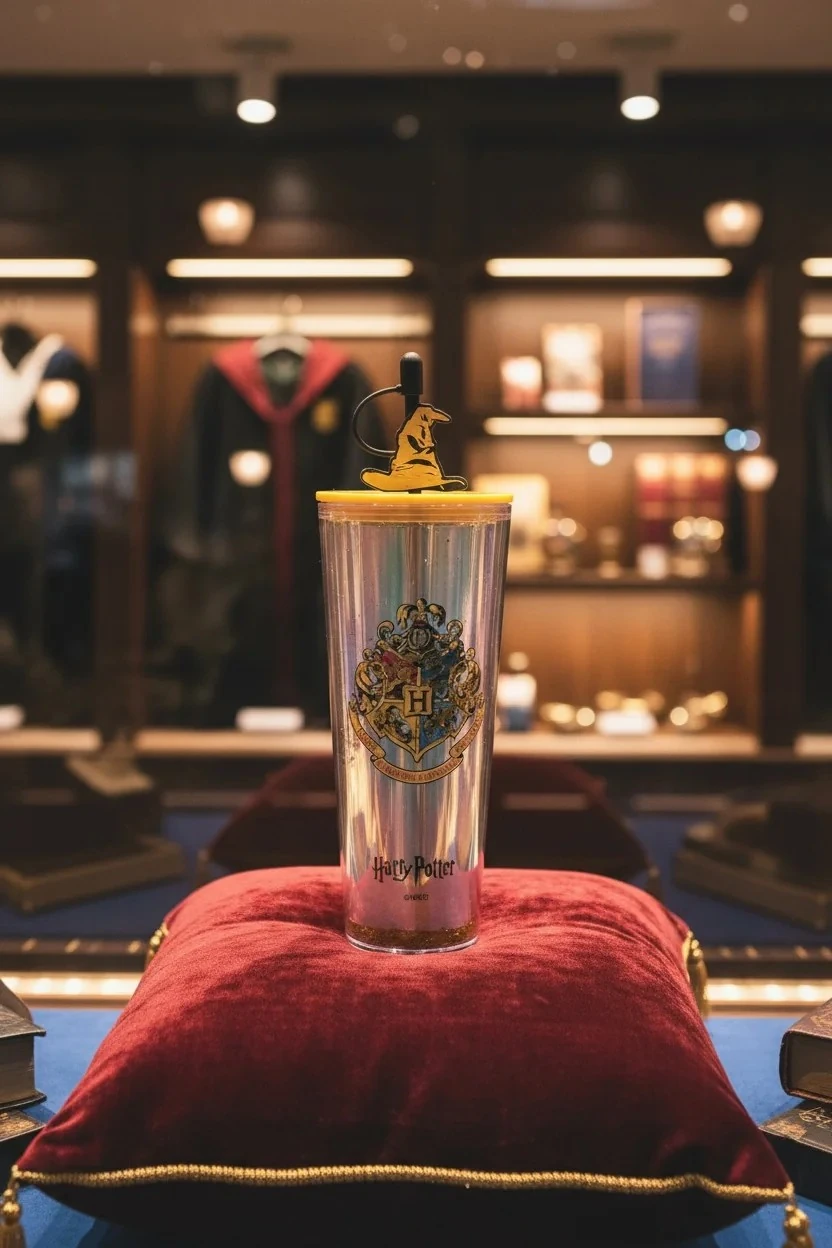 Harry Potter Lisanslı Çift Cidarlı Pipetli Plastik Şişe (Outlet)