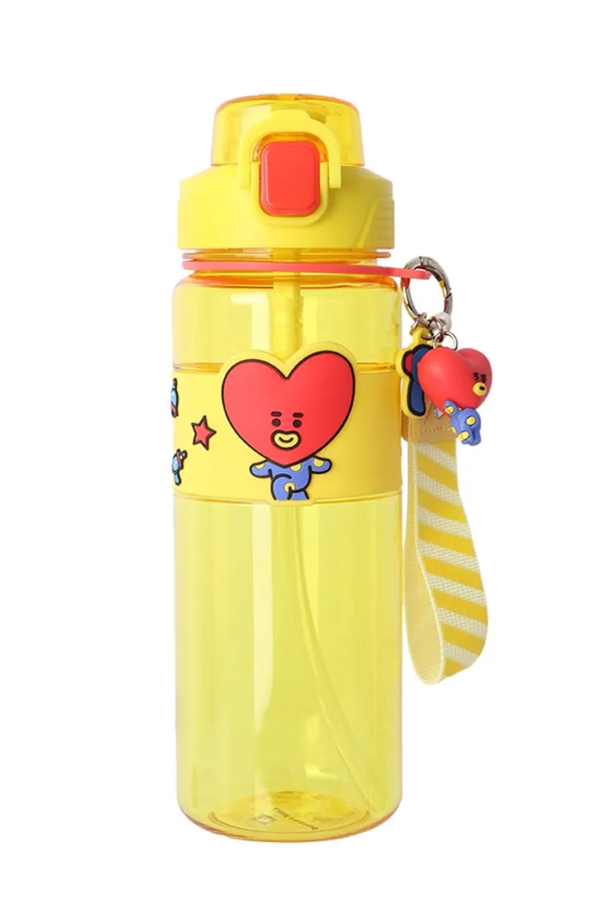 BT21 Lisanslı Askılı ve Kılıflı Plastik Şişe (800mL) - Tata