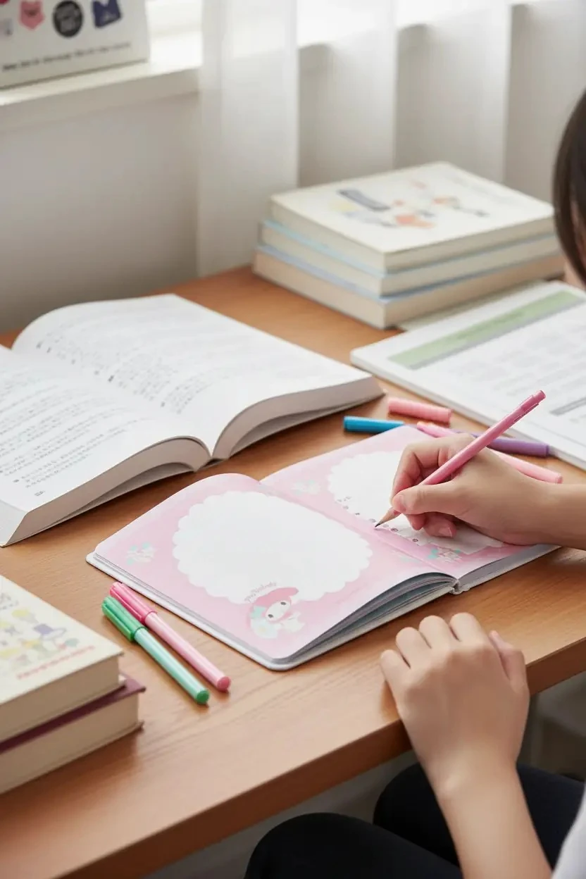 Sanrio Lisanslı Puzzle Kapaklı Sert Kapak Not Defteri – 64 Yaprak Renkli Tasarım Dayanıklı ABS Kapak