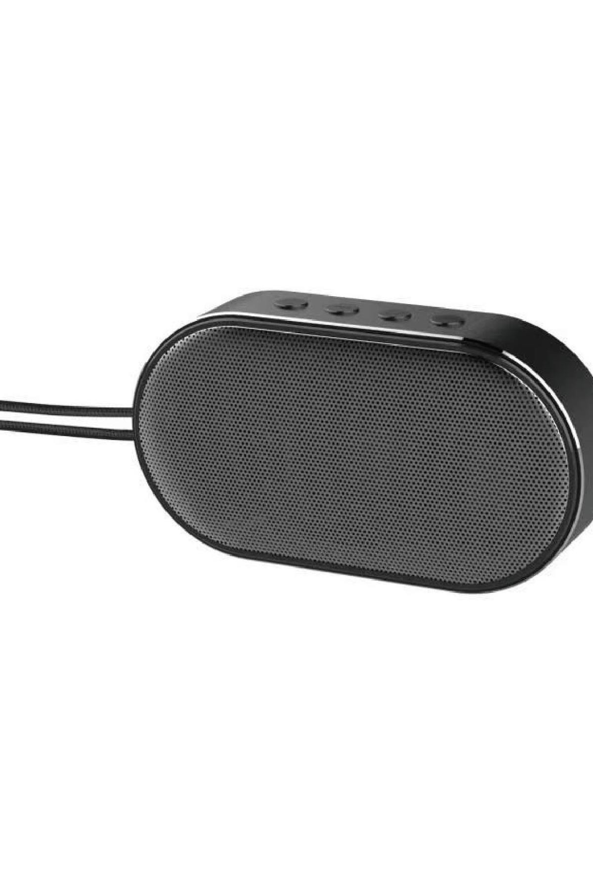 Siyah Oval Şekilli Bluetooth Hoparlör