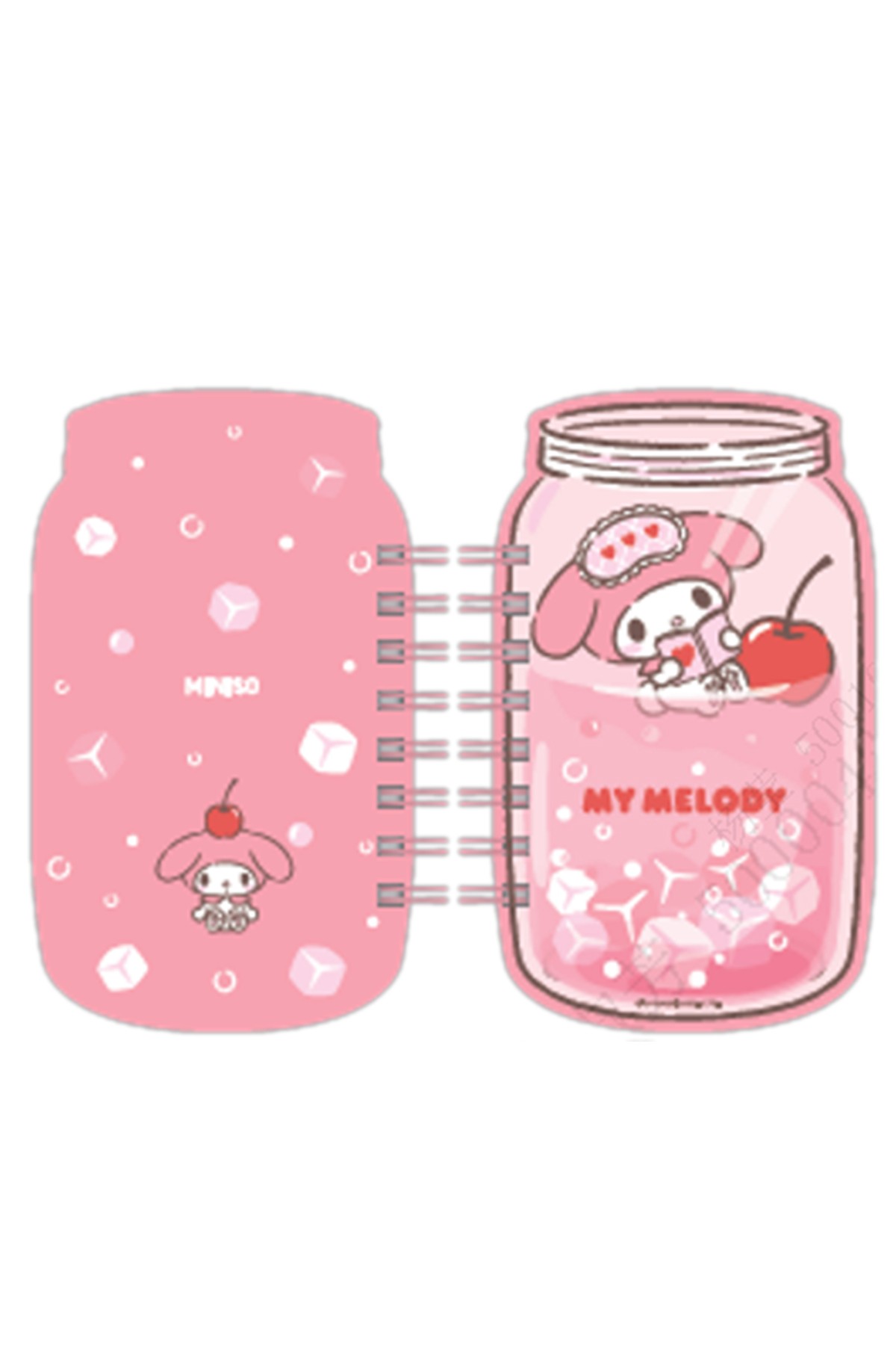 Sanrio Lisanslı Renkli Yaz Serisi Pipetli Kalem Figürlü Telli Defter - My Melody