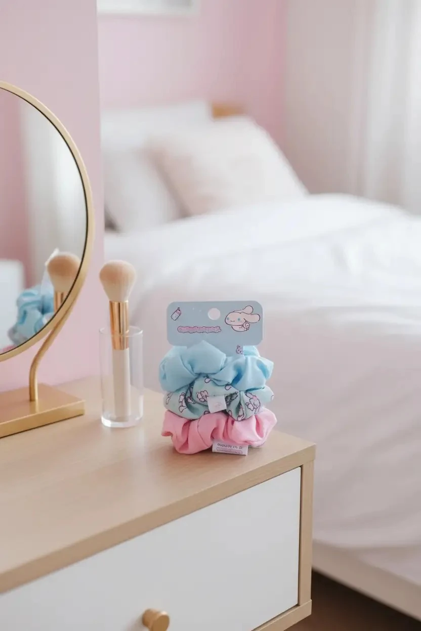 Hello Kitty Lisanslı Tatlı Fabrika Saç Tokası Seti (3 Adet) – Yumuşak Kumaş