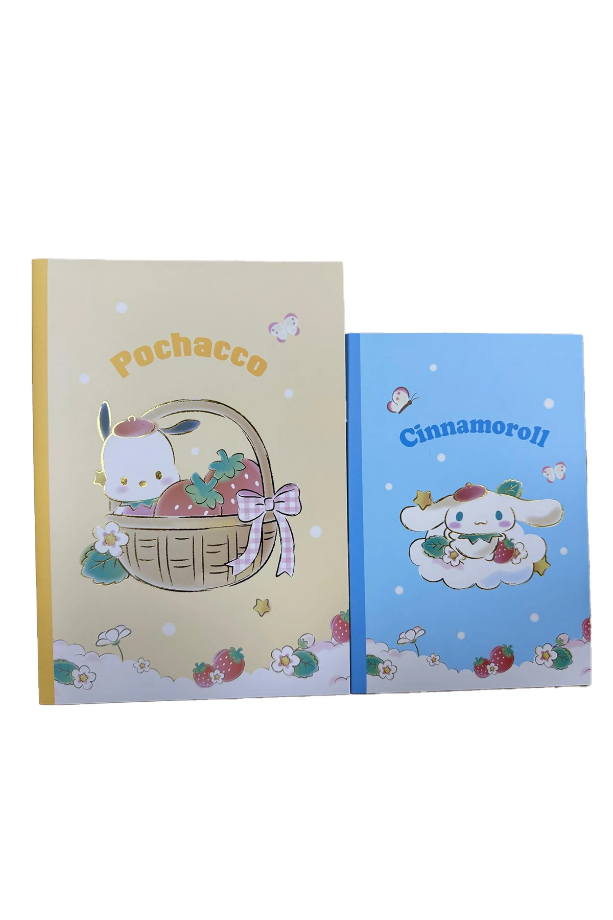 Sanrio Lisanslı Çilek Koleksiyonu Çizgili A5 ve B5 DefterSeti (2*28 Sayfa)