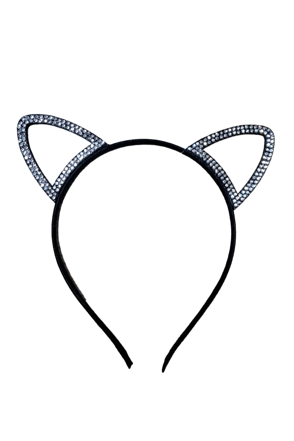 Kedi Kulağı Figürlü Taşlı Çocuk Taç