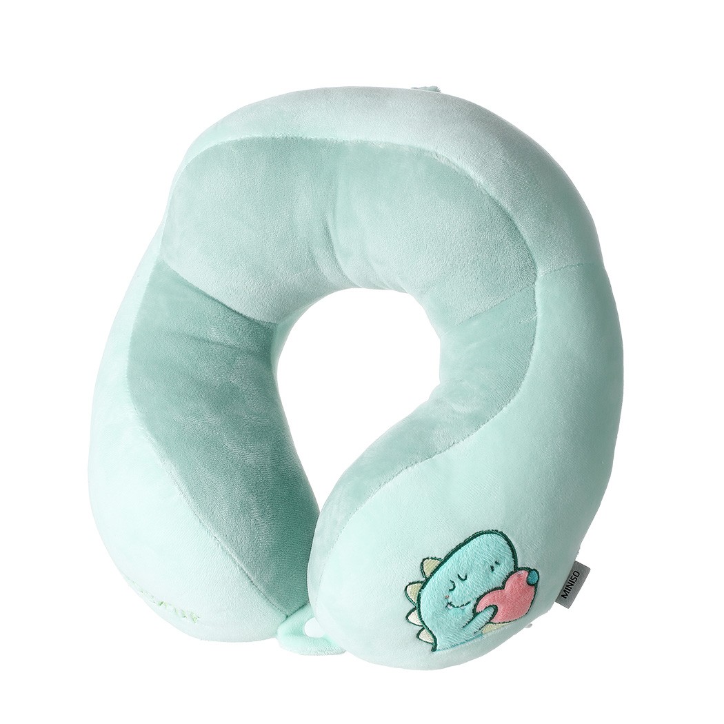 Sevimli Hayvan Serisi Pofuduk Boyun Yastığı - Dinazor 30 cm