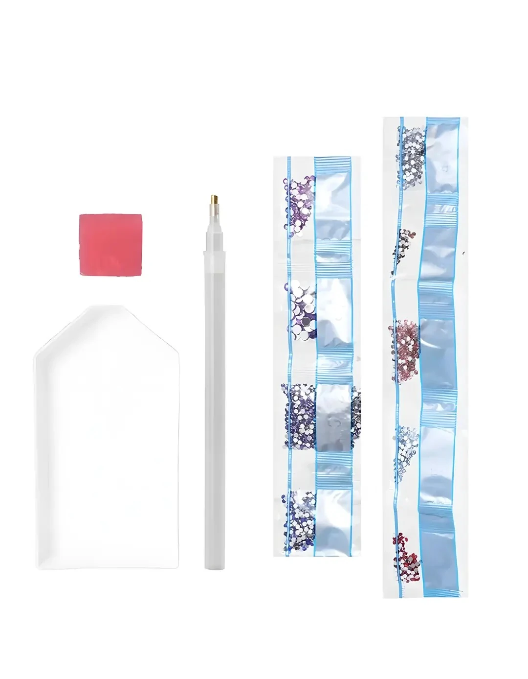 Sanrio Lisanslı Renkli Yaz Plajı Serisi Elmas Mozaik Puzzle- Kuromi