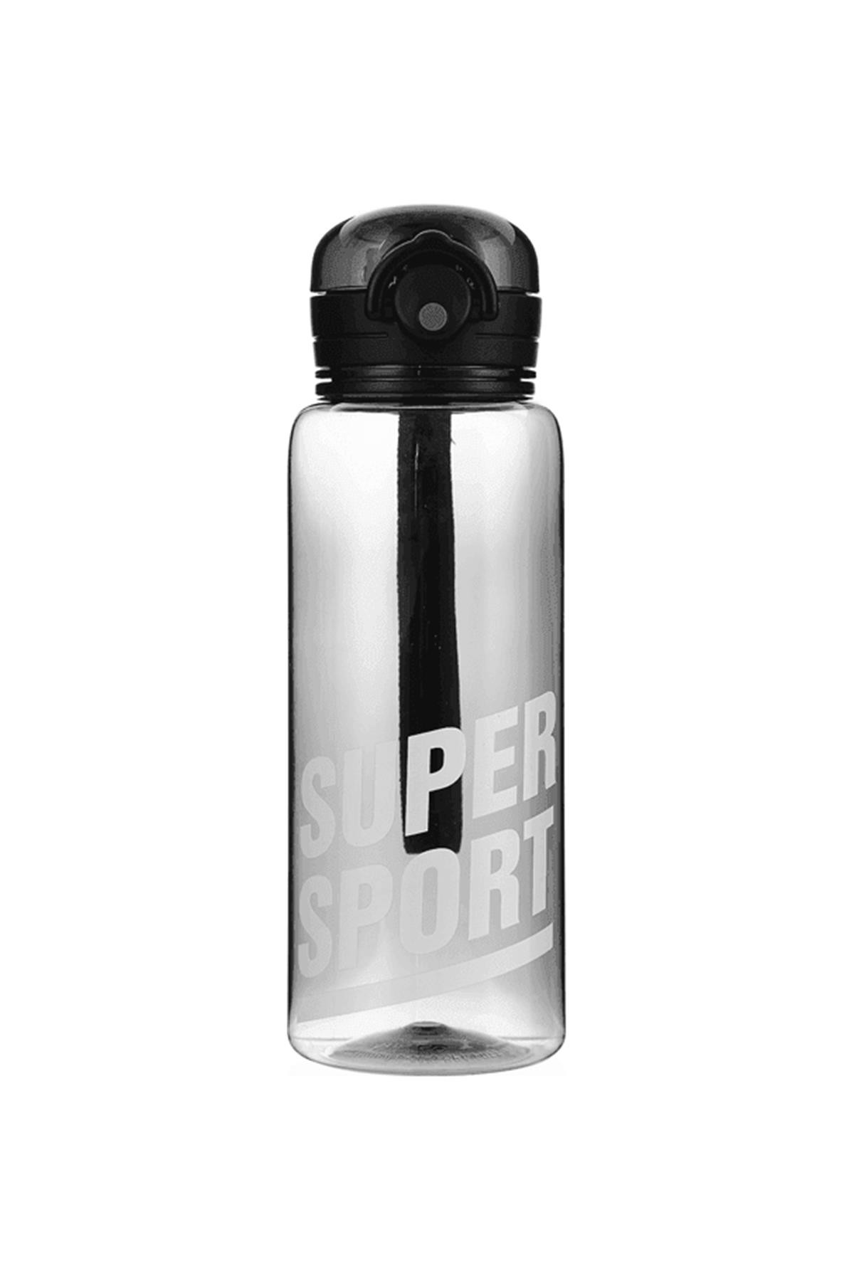 Sıçrayan Kapaklı Tritan Askılı Şişe 700Ml - Siyah
