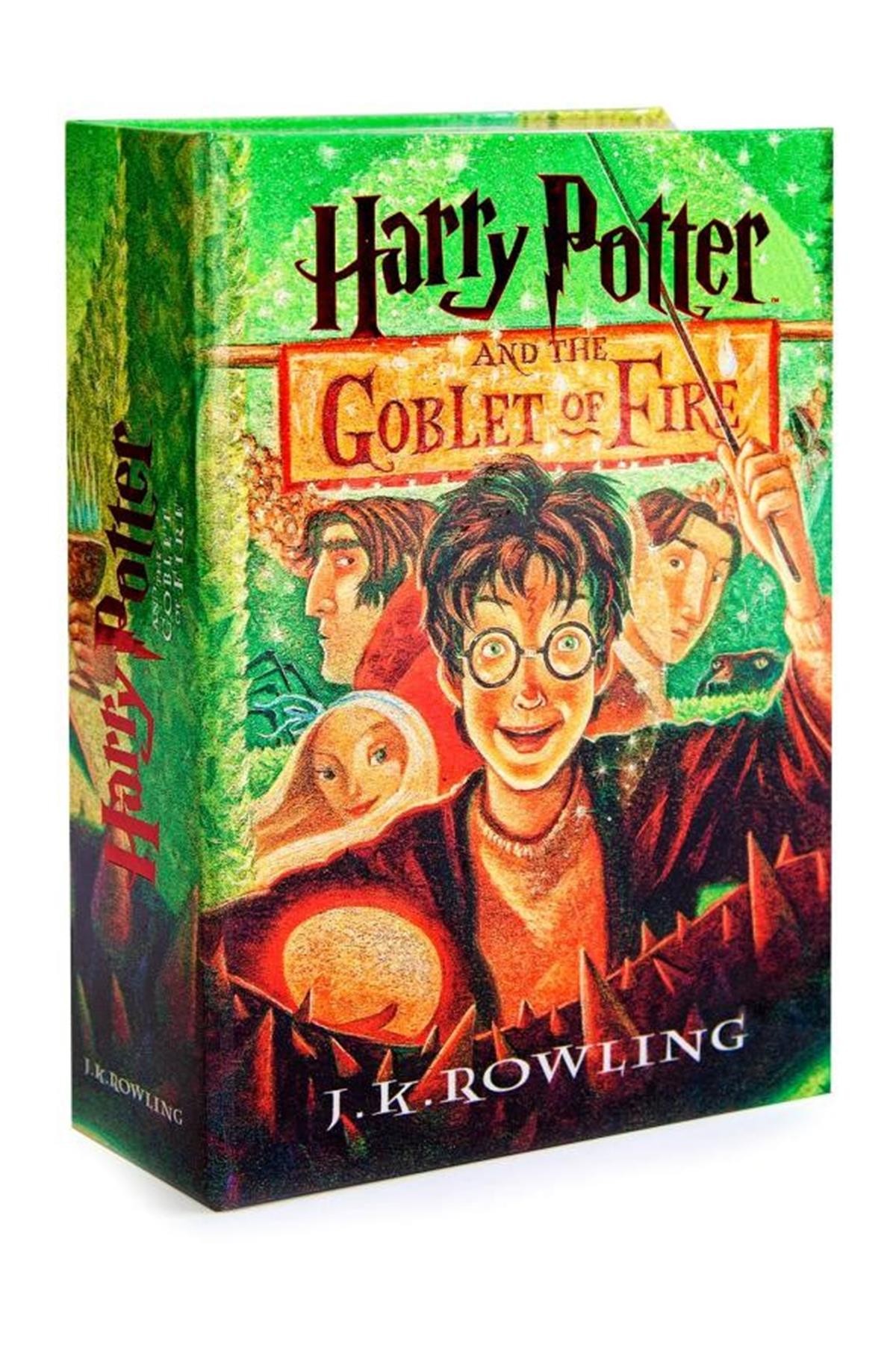 Harry Potter Lisanslı Kitap Görünümlü Kilitli Gizli Kasa-Kumbara Ateş Kadehi