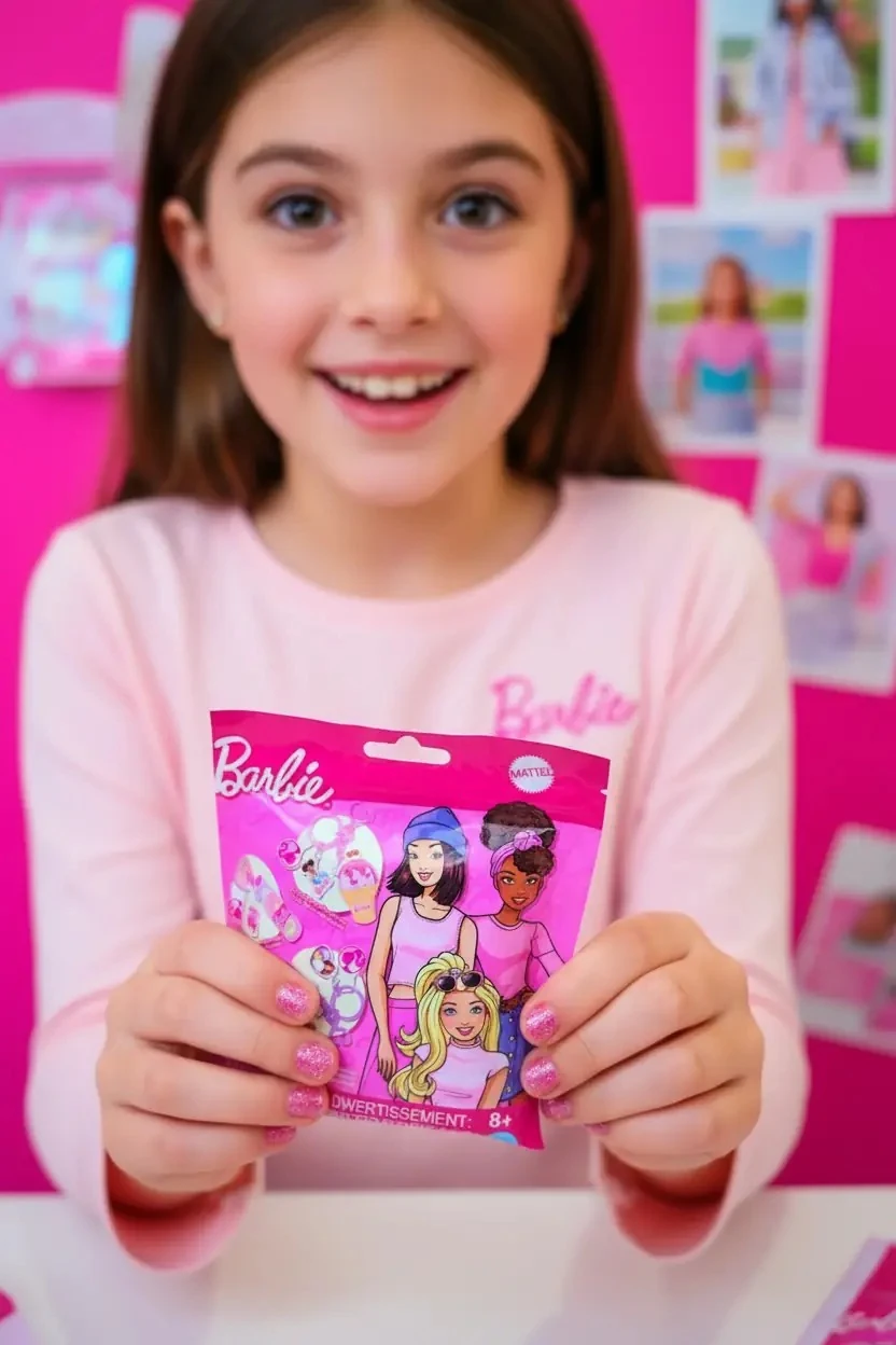 Barbie Lisanslı Kendin Yap Sallanan Tatlı Figürlü Anahtarlık Seti - Sürpriz Kutulu Blind Box