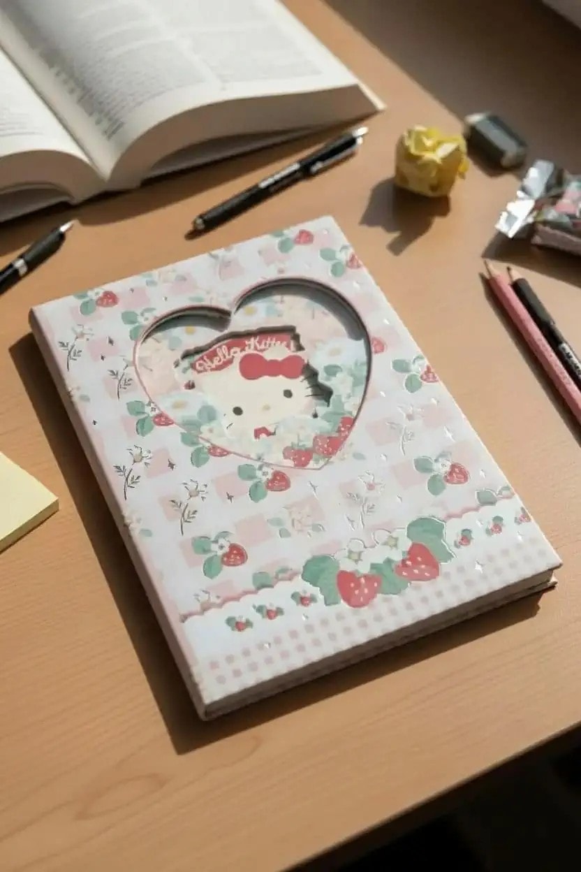 Sanrio Lisanslı Sert Kapak Not Defteri (96 Yaprak) - Hello Kitty