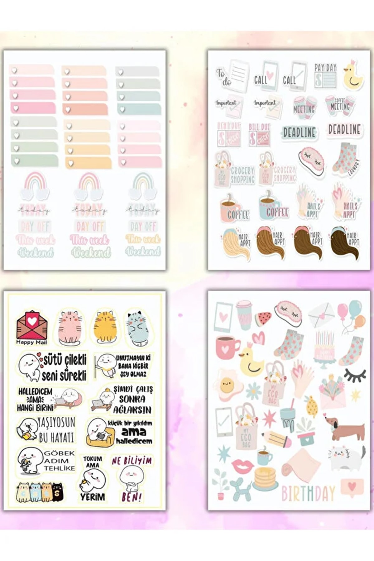 My DIY Sticker Defteri 16Yp.