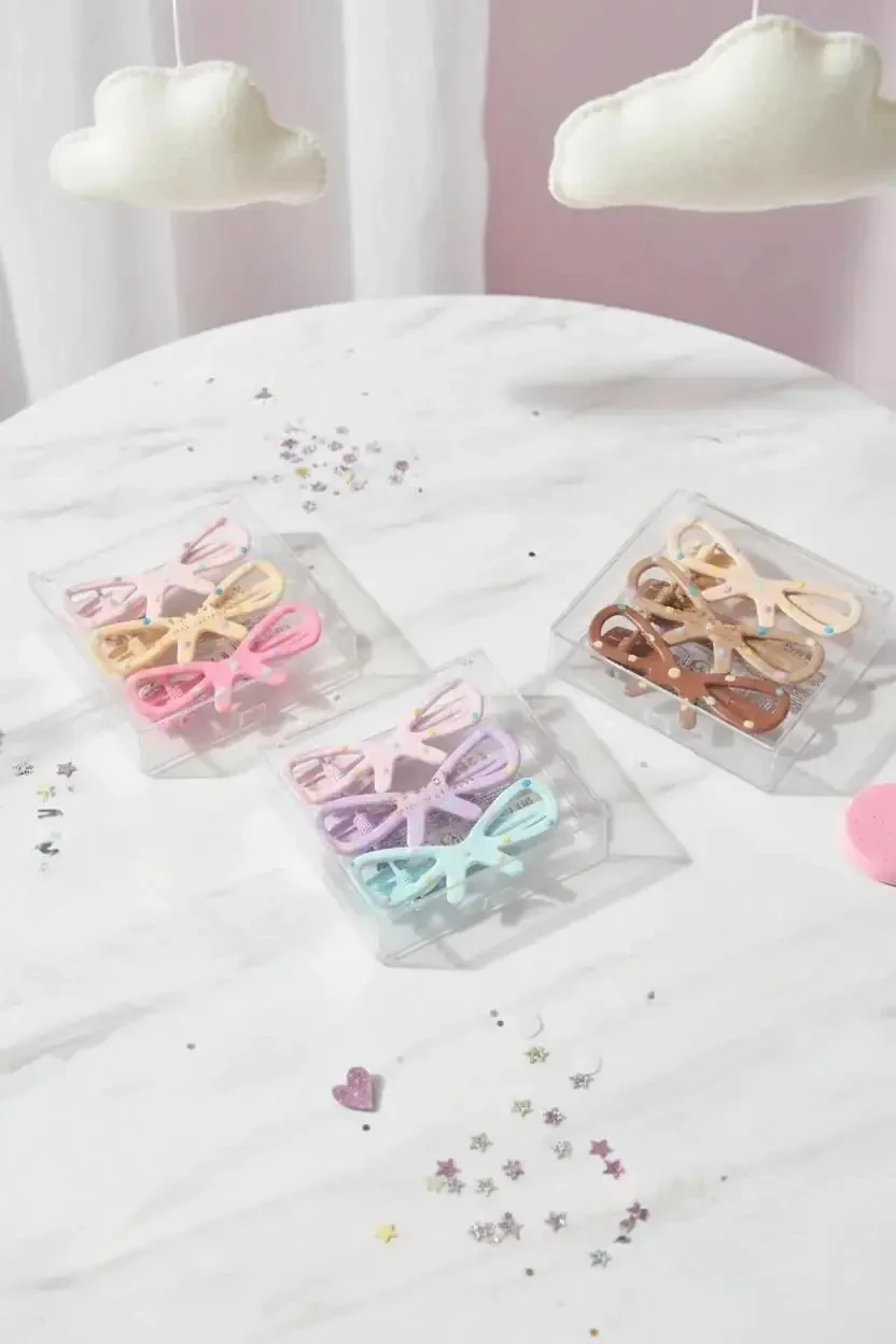 Miniso Lisanslı Saklama Kutulu Basic Serisi Saç Tokaları (3'Lü Paket) – Kompakt & Dayanıklı