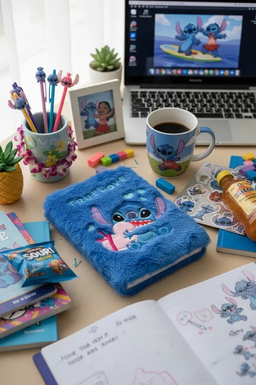 Disney Lilo&Stitch Lisanslı Gerçek Aşk Serisi B6 Peluş Sert Kapaklı Defter (80 Sayfa) PDQ