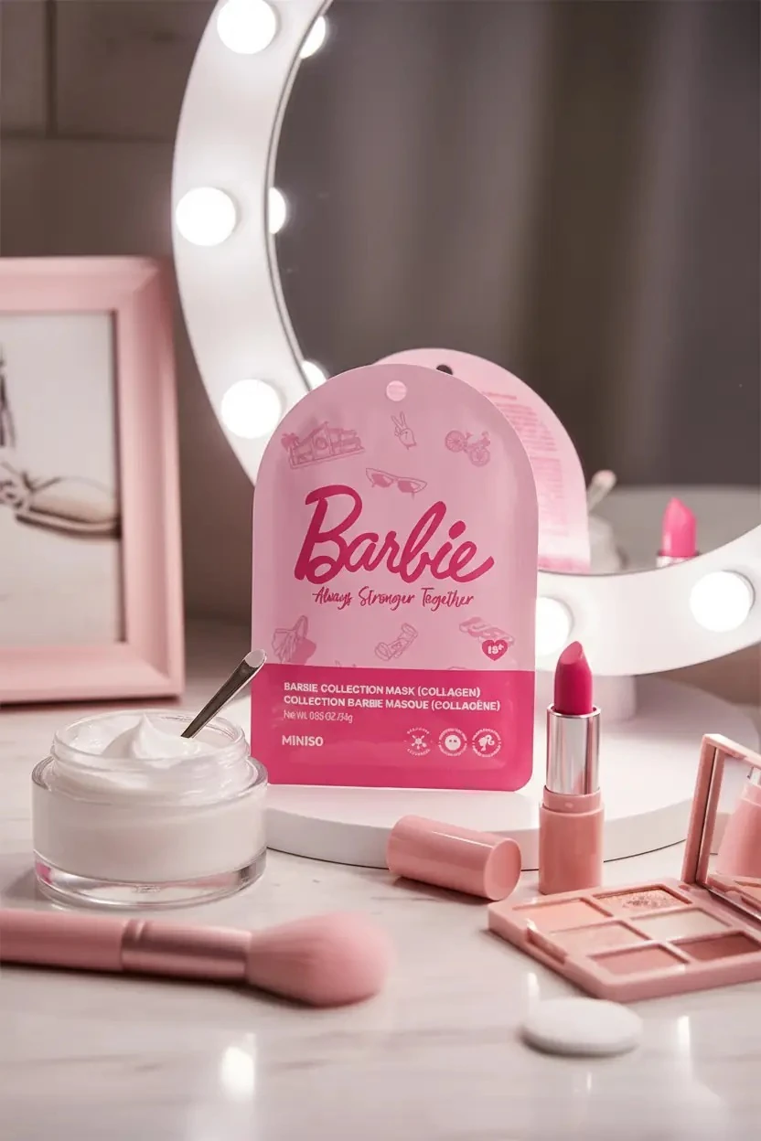 Barbie Lisanslı Kağıt Yüz Maskesi (Peptid)