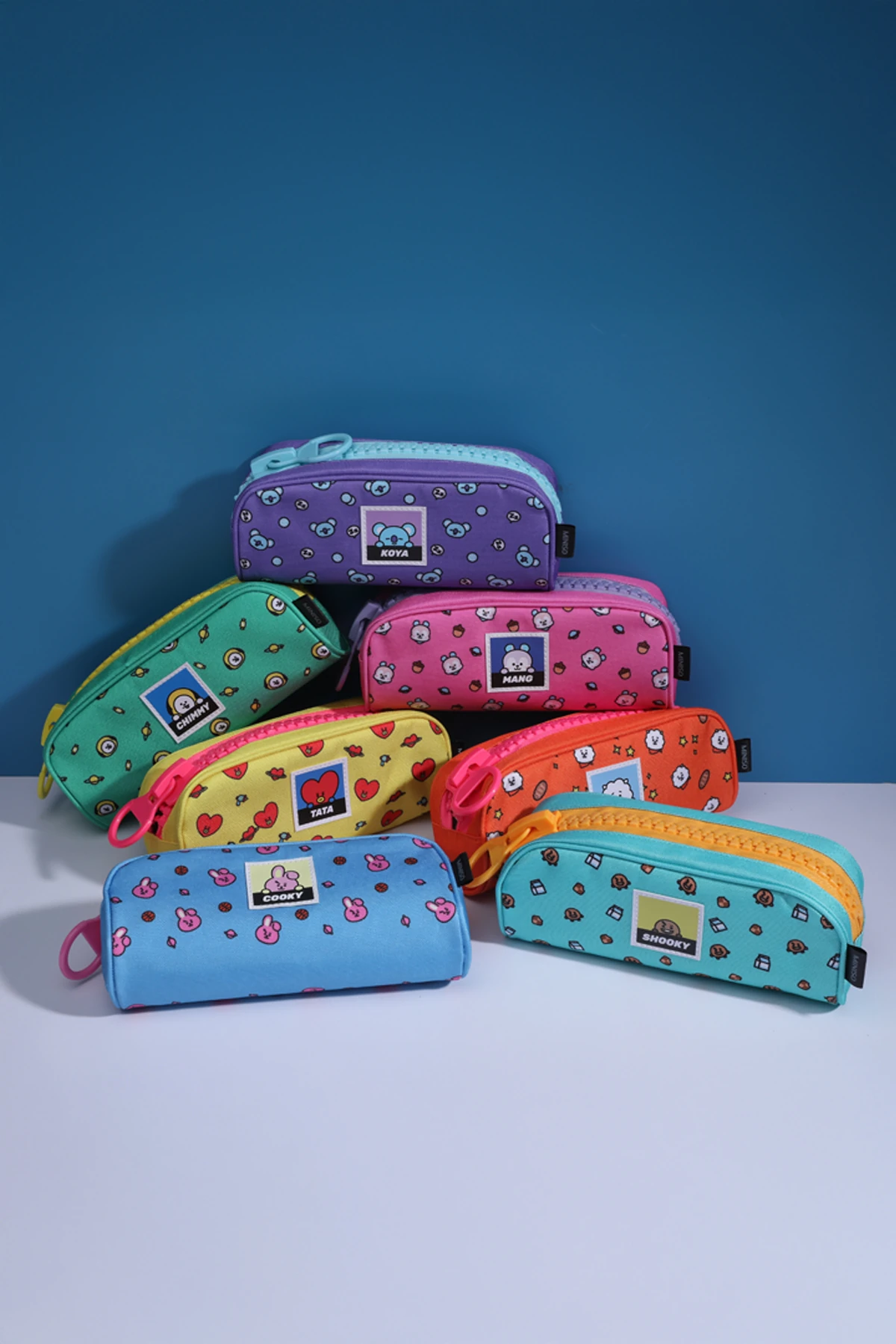 BT21 Lisanslı Büyük Fermuarlı Kalemlik (7 Çeşit Model)